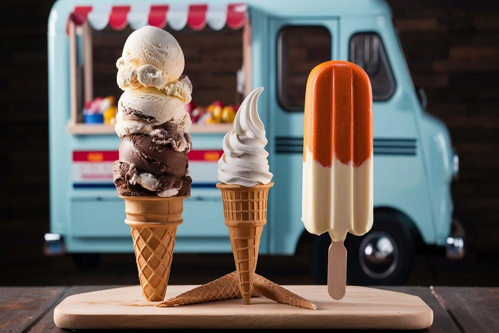 Difference between Ice Cream and Creamsicle